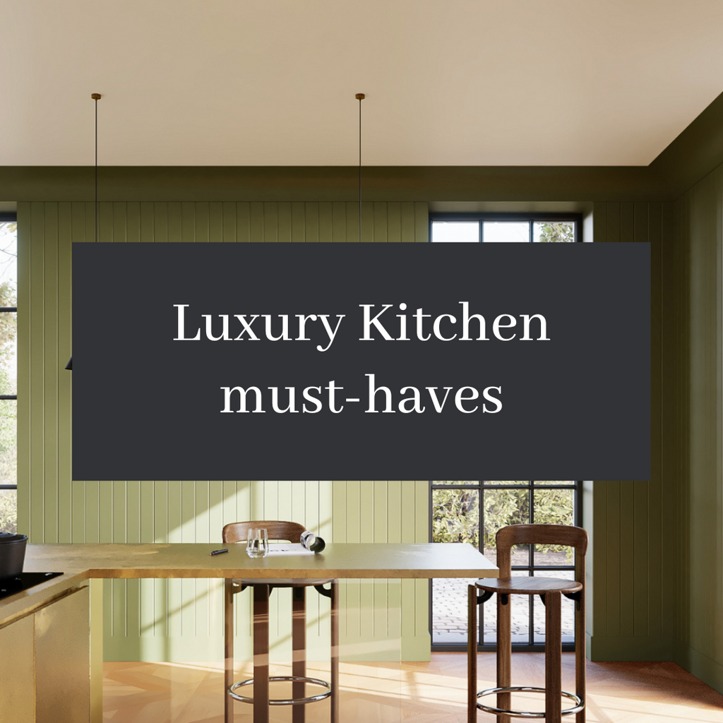 Upgrade your kitchen to the next level of luxury with these essential elements: wall panels, designer paint, cabinet handles, and interior knobs