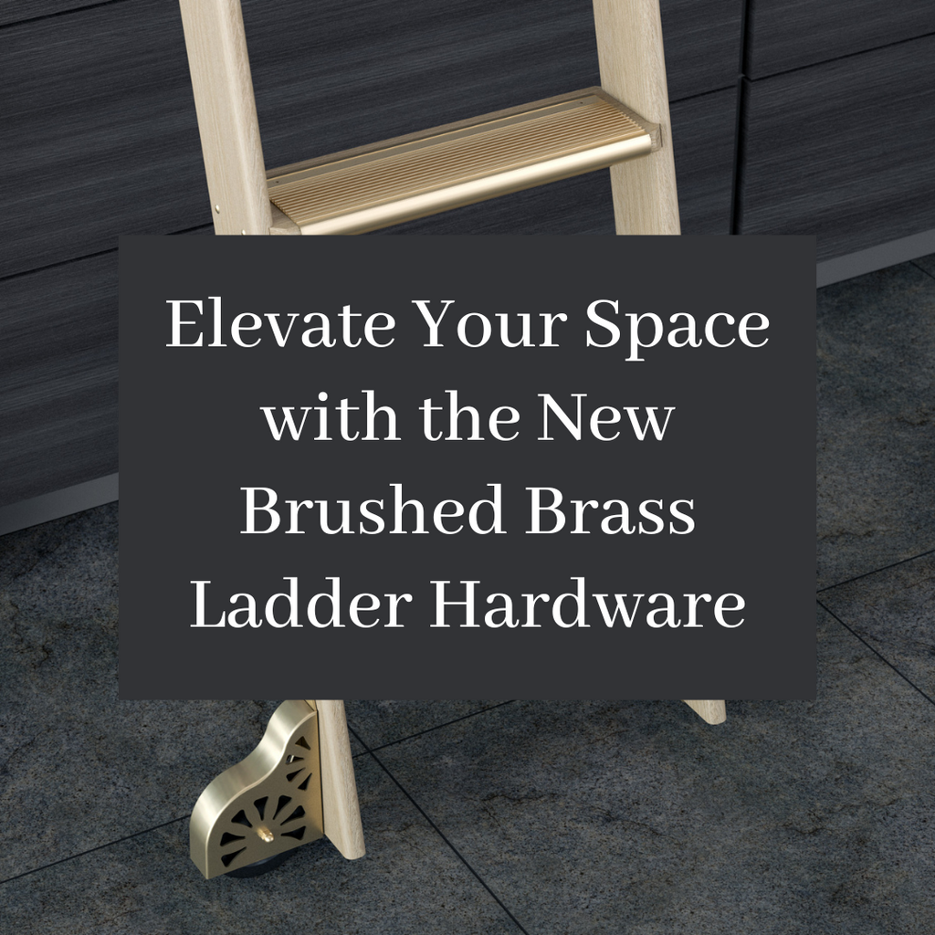 Elevate Your Space with the New Brushed Brass Ladder Hardware