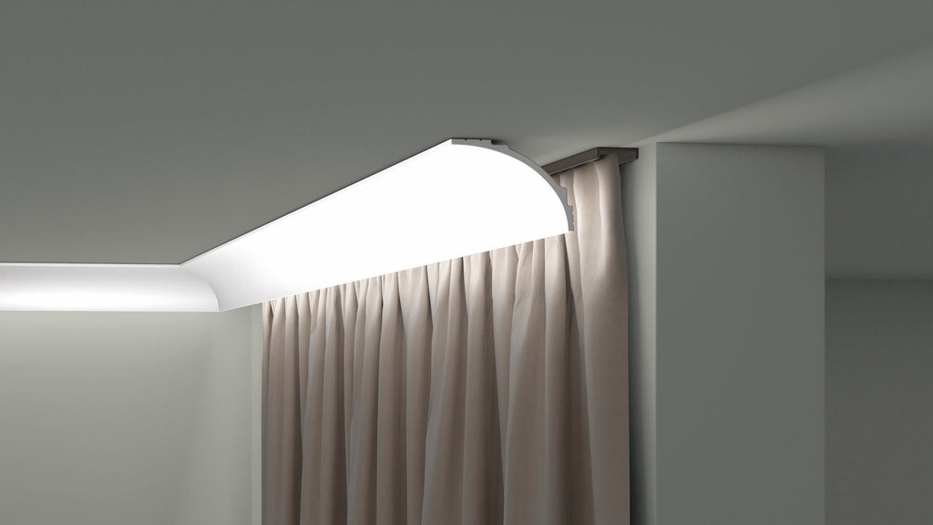 IL18 Elegant Concave Coving – 9cm x 12.1cm Sculpted Ceiling Cornice ...