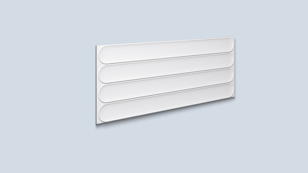 Arc S rounded wainscoting wall panel in white – Studio Range