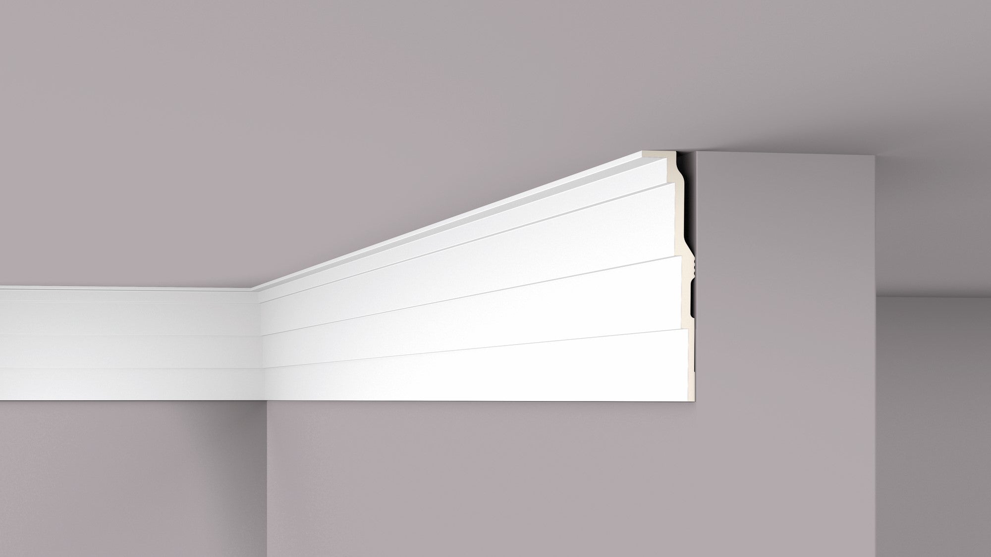 AD21 Studio Polymer Art Deco Geometric Coving | Durable Wall and ...