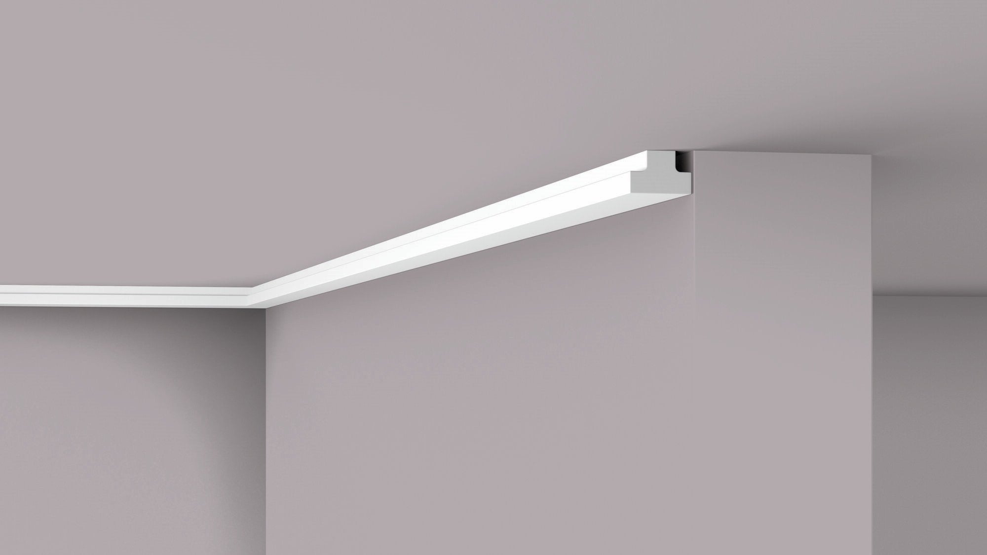 Square Coving T40 Cubic Geometric Coving – 3cm Modern Square Cornice | Lightweight ...