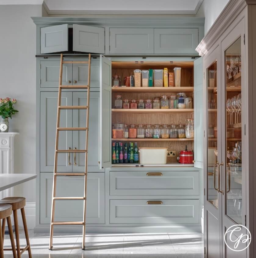 Kitchen Ladder Box Library Ladder Components & Hardware | The Library Ladder Company ...