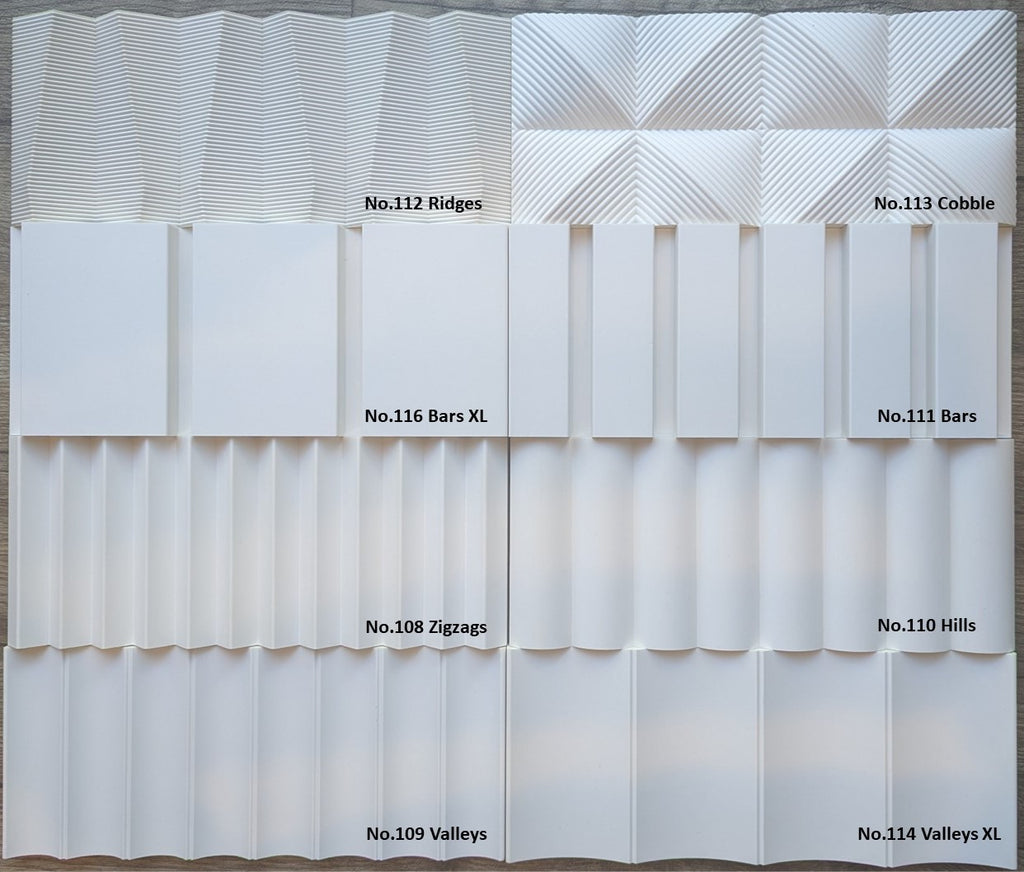 Print Sample Panel 3D Wall Panel Samples | Order Panel Profile Samples – The Library ...