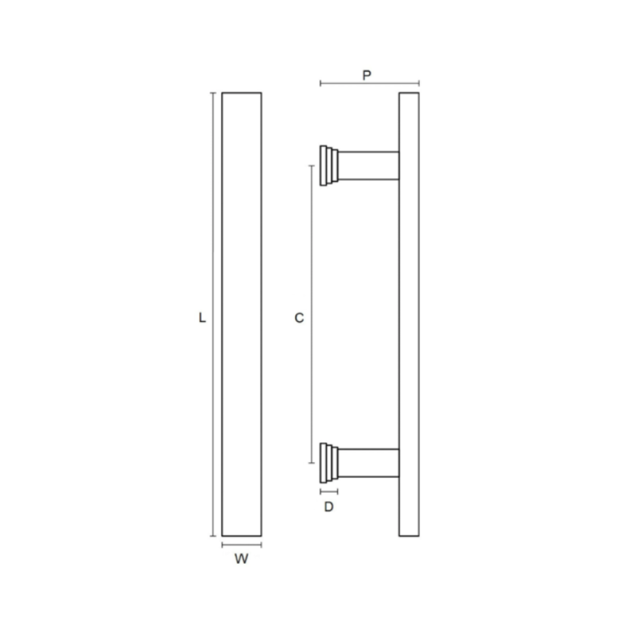 Pull Handle Variations Textured Modern Pull Handle | Ripple Pattern | Kitchen & Wardrobe Pull ...